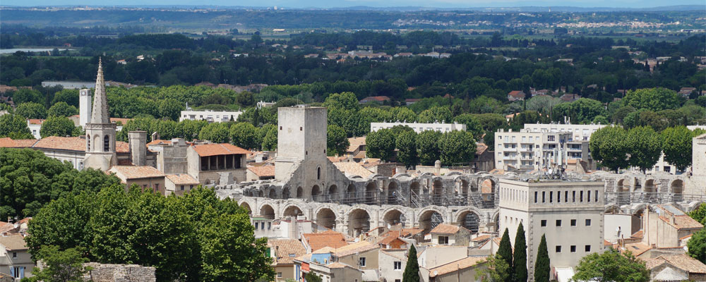 Uitzicht over Arles
