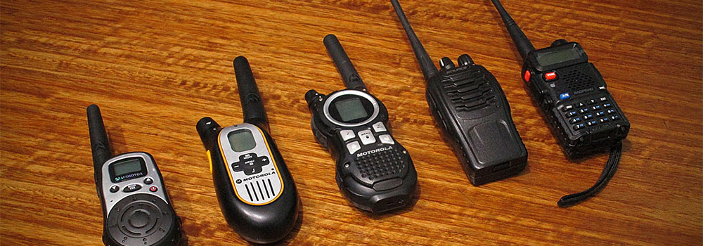 Verschillende Walkie-Talkies