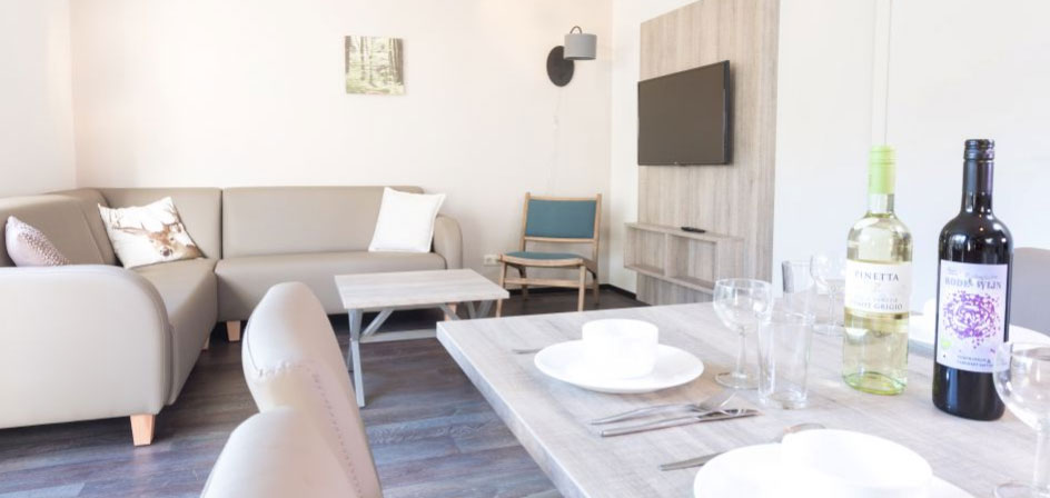 Vernieuwd interieur van vakantiehuis op vakantiepark de Katjeskelder