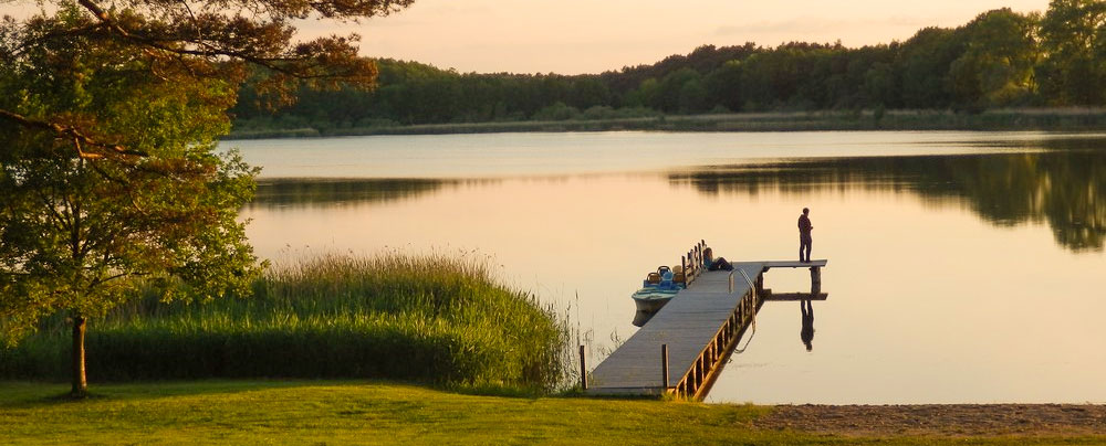 Camping Am Blanksee met zwemmeer