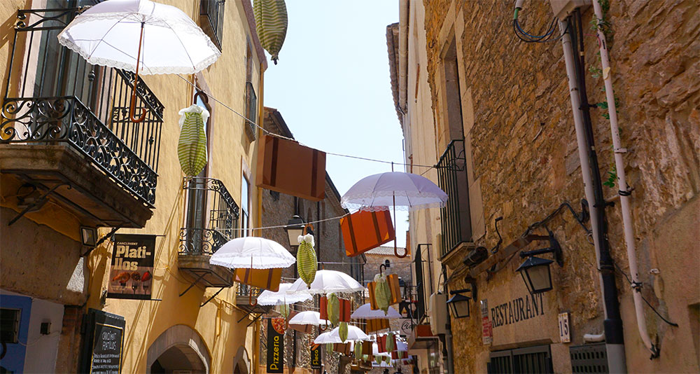 Gezellige vakantie, slenteren door Begur