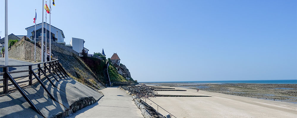 Stranden Normandie tussen Honfleur en Deauville