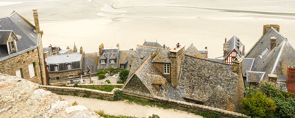 een genietmoment op Mont Saint-Michel