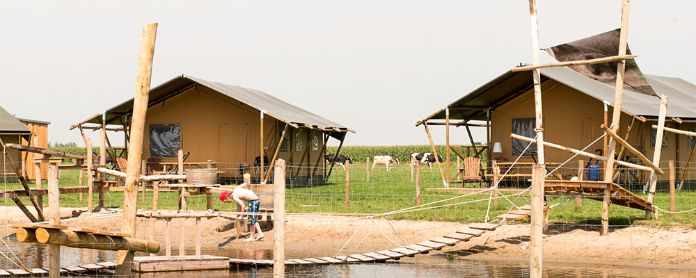 Farmcamps Stolkse Weide in Zuid-Holland, glampen met kinderen