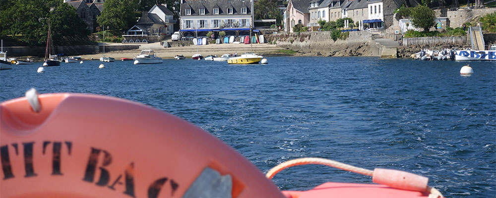 Met de veerboot Le P’tit BAC van Sainte Marine naar Benodet over de Odet