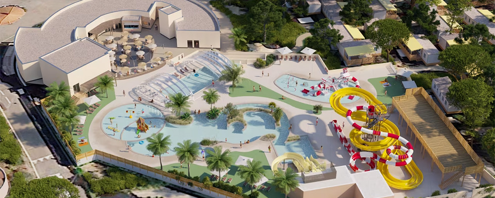 Het grote zwembadcomplex wordt in 2024 helemaal vernieuwd.