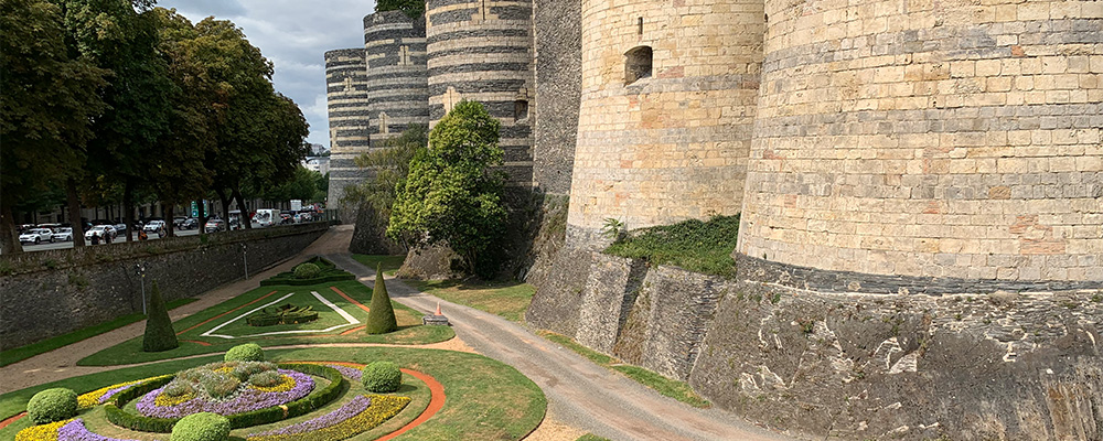 13e eeuwse Kasteel Angers