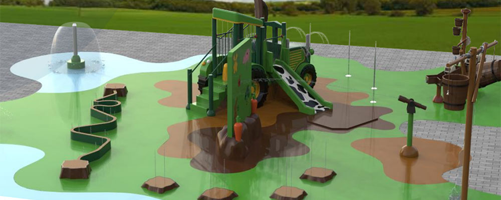 Nieuwe waterspeeltuin op Ardoer International in Zeeuws Vlaanderen