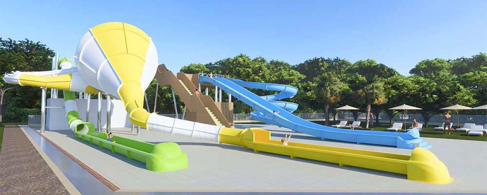 2025 twee nieuwe glijbanen op camping Vilanova