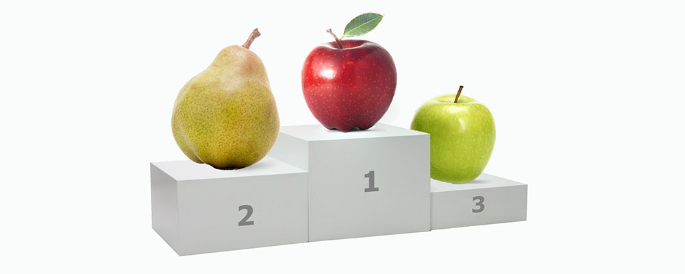 Appels met peren vergelijken