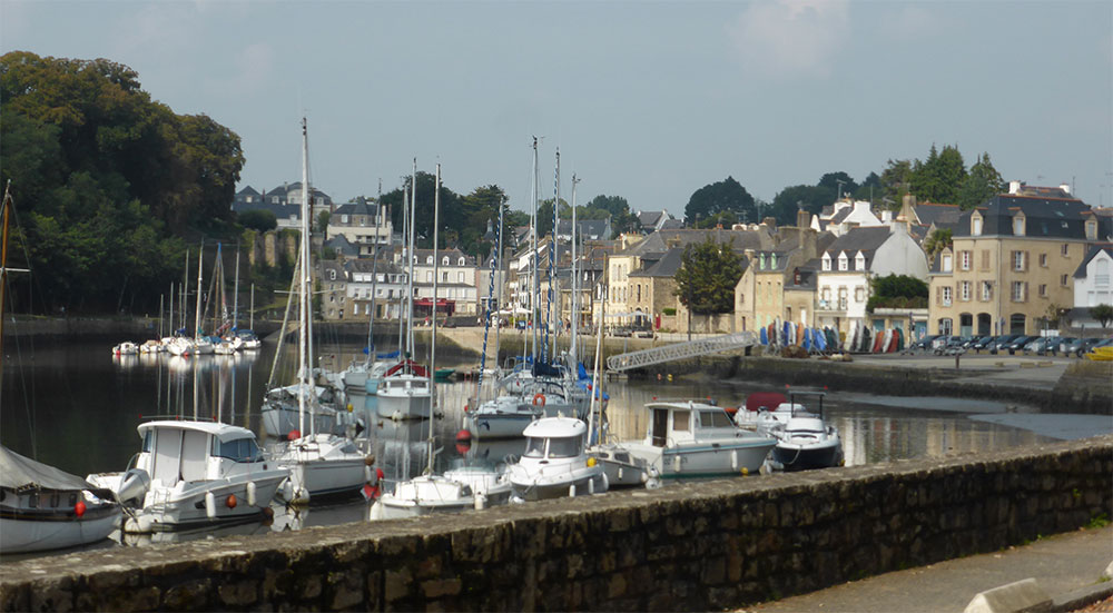 Klein havenstadje Auray in Bretagne