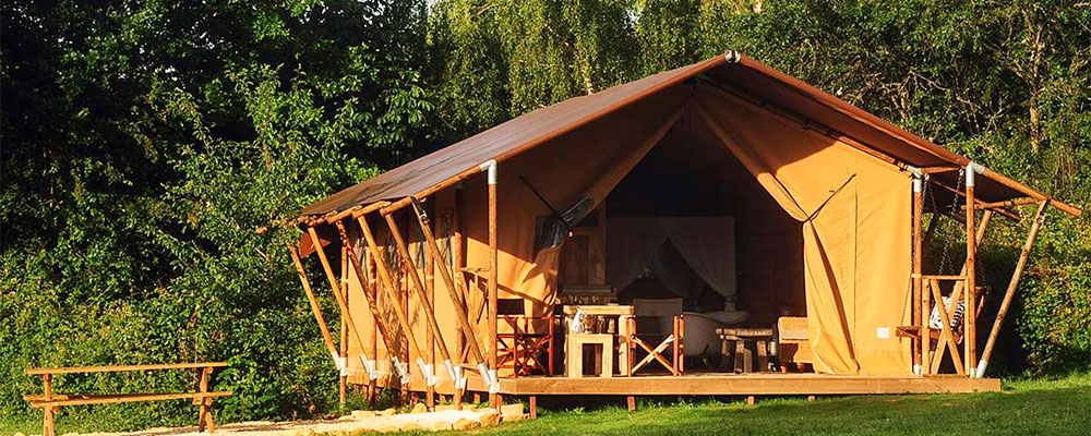 Glamping op Kimaro Farmhouse met alle ruimte in een Safaritent