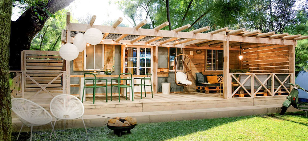 Bohemian Lodge op camping Orlando in Chianti