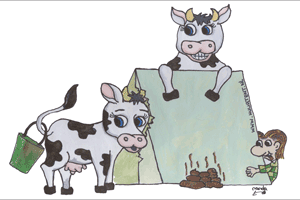 Kamperen tussen de koeien bij de boer