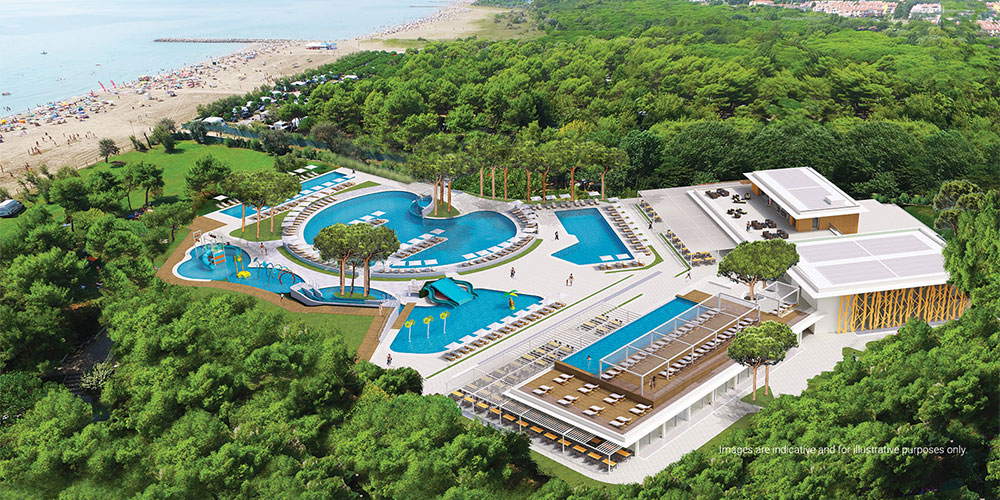 Nieuw Zwembad op camping Mediterraneo aan Adriatische kust