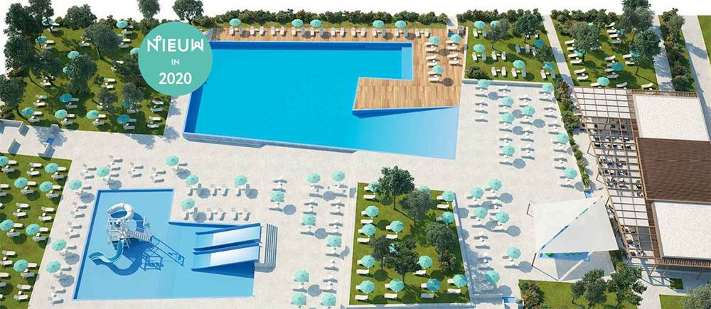 Nieuw zwembadcomplex op Park Umag