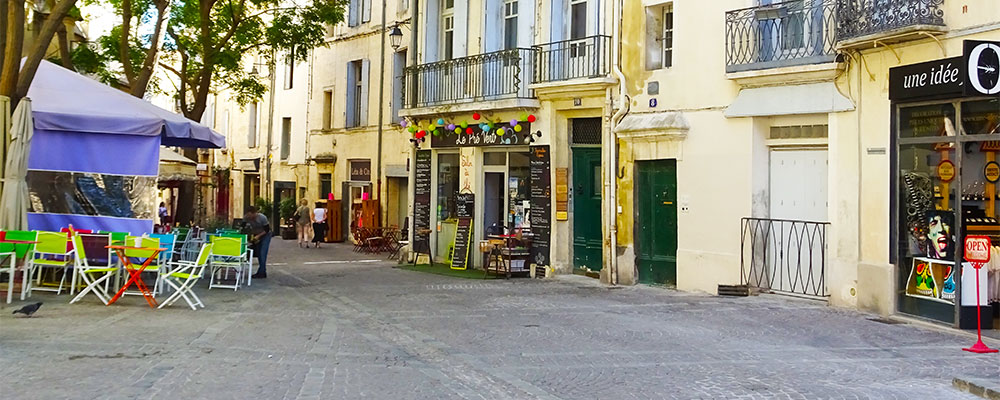 Gezellige terrasjes en pleintjes in Montpellier