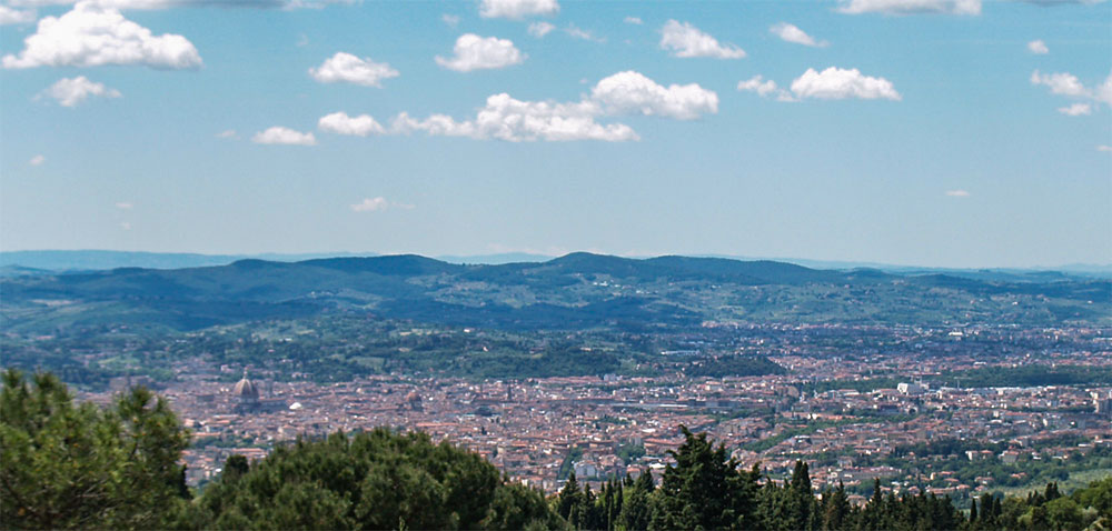 Toscane, met uitzicht op Florence