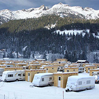Camping Austria Parks Am Arlberg in regio Tirol, Oostenrijk