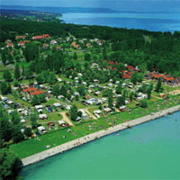 Camping Balatontourist Napfeny in regio West-Hongarije/Balatonmeer, Hongarije
