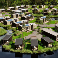 Camping Landal Waterpark Oudehaske in regio Friesland, Nederland