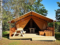 Mathonière Safari Lodge Cabin met privé sanitair