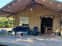 Eperwoud Safaritent privé sanitair