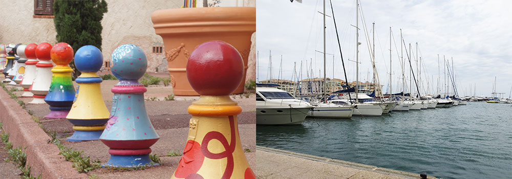 Fréjus centrum en haven Fréjus centrum en haven