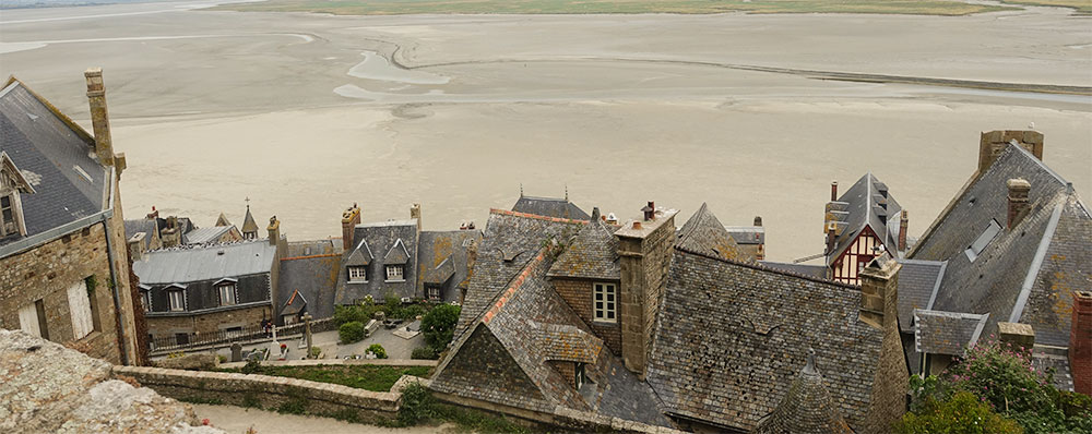 Struinen door de straatjes van Mont Saint Michel