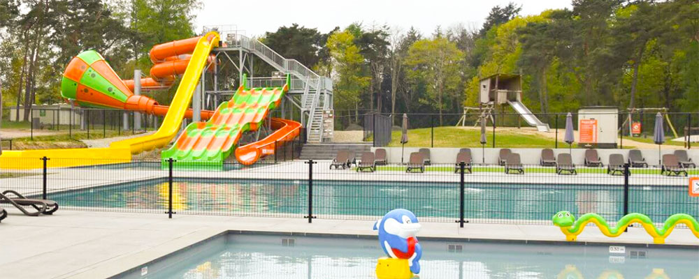 Camping Ommerland heeft het waterpark uitgebreid met spannende waterglijbanen
