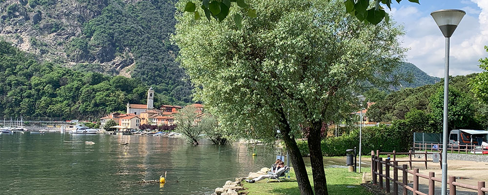 Camping Orchidea met een geweldige locatie aan het Lago Maggiore