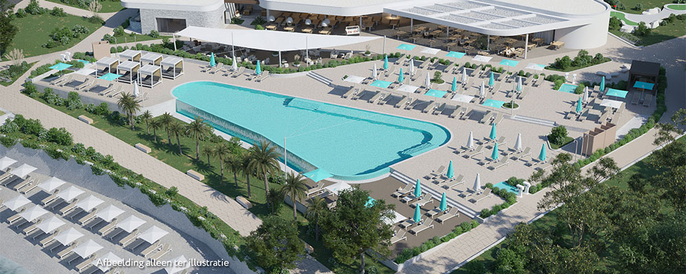 zwembad Bijela Uvala aan de strandzijde krijgt nieuwe look