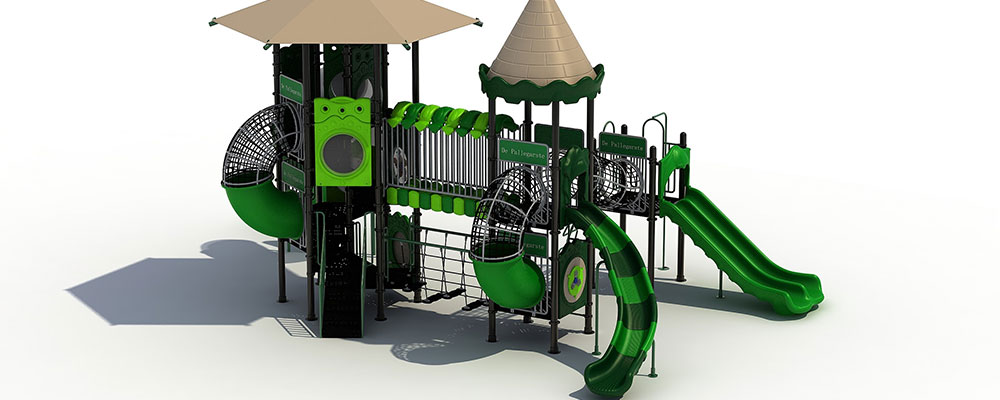 Nieuwe speeltuintjes bij kampeerplaatsen op camping Pallegarste