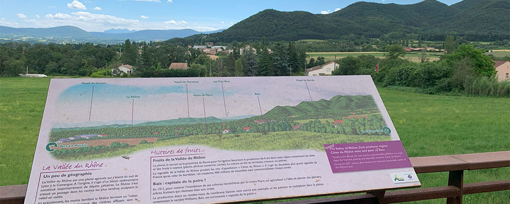 Via Via de Via Rhôna en de Voie Douce de la Payre naar Privas fietsen