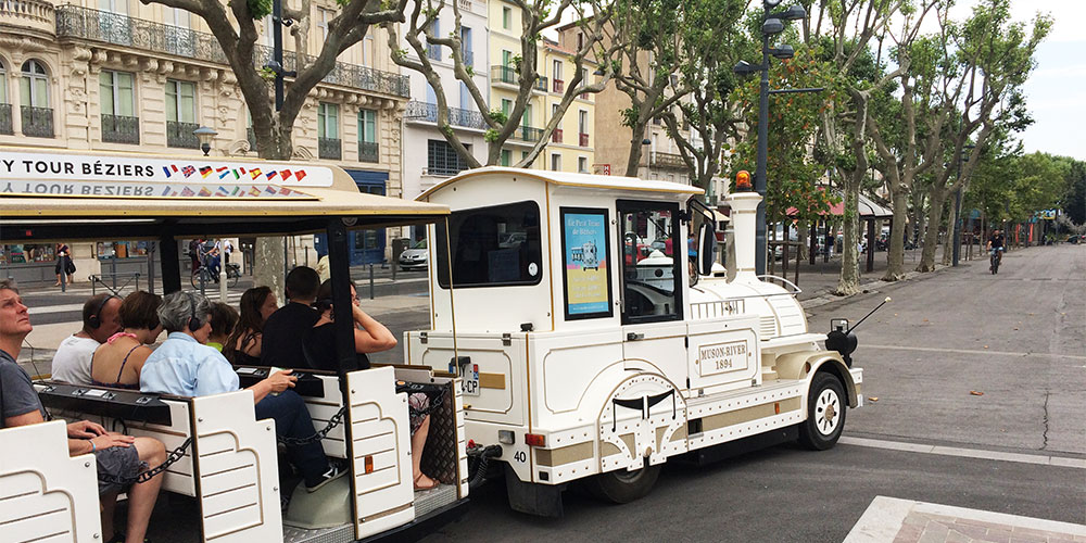Toeristentreintje in Béziers