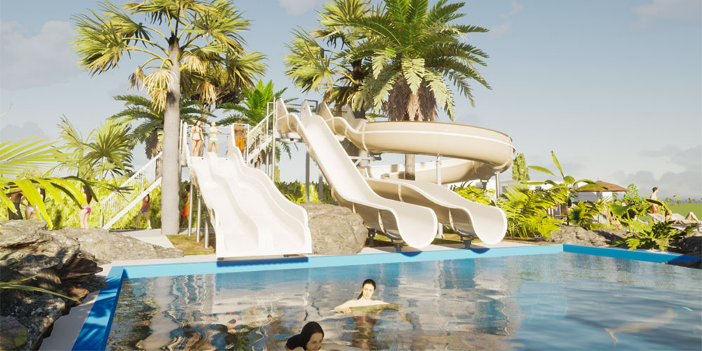 Nieuwe glijbanen aan de Costa Brava