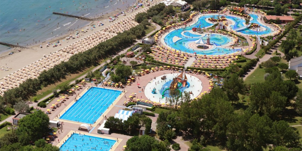 Een zwemparadijs op Pra Delle Torri aan de Adriatische kust