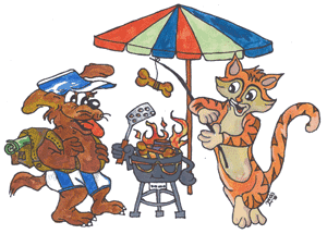 Hond en kat mee naar de camping