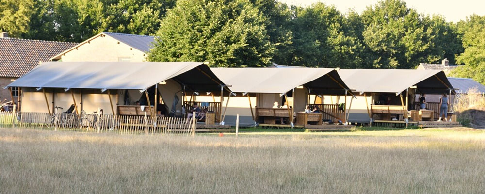 Mooirut Zicht op de safaritenten op mooirust