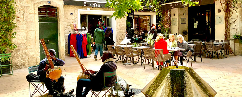Muzikanten in Saint-Rémy de Provence Muzikanten in Saint-Rémy de Provence
