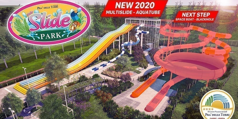 Multislide en Aquatub op Pra Delle torri