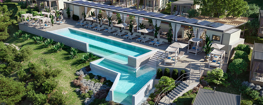 Baden in luxe bij het zwembad van het Punto Blue Premium Village