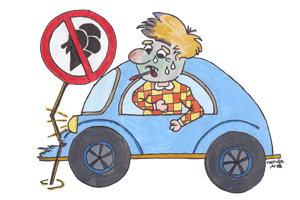 robbie wijsneus is wagenziek