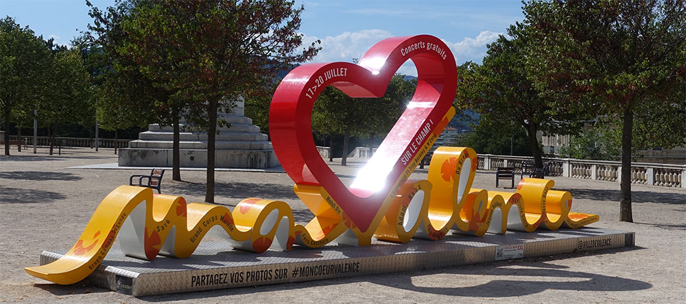 Valence hoofdstad van de Drôme, een verrassing Valence, een verrassing
