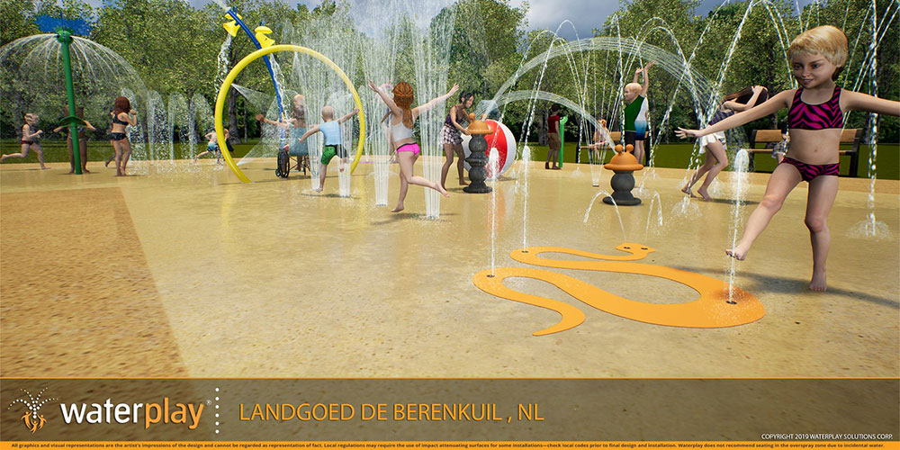 Nieuwe waterspeeltuin op camping de Berenkuil in Drenthe