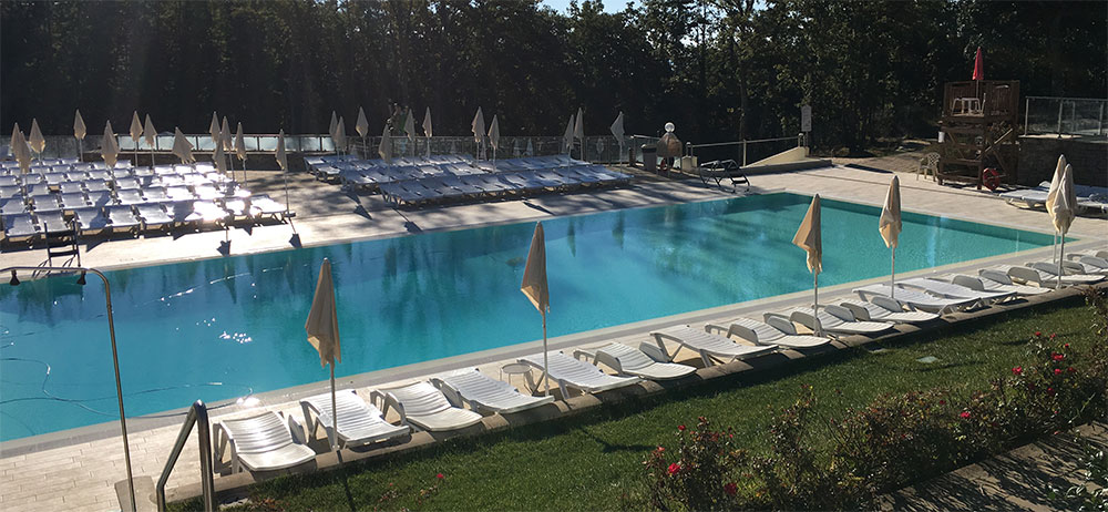 Zwembad op camping Orlando in Chianti