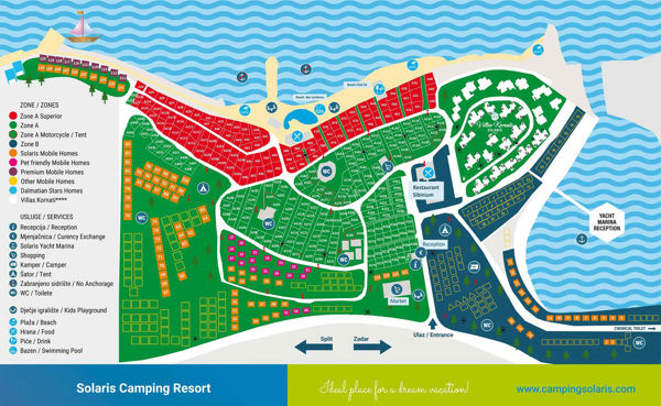 Plattegrond van Amadria Park Sibenik