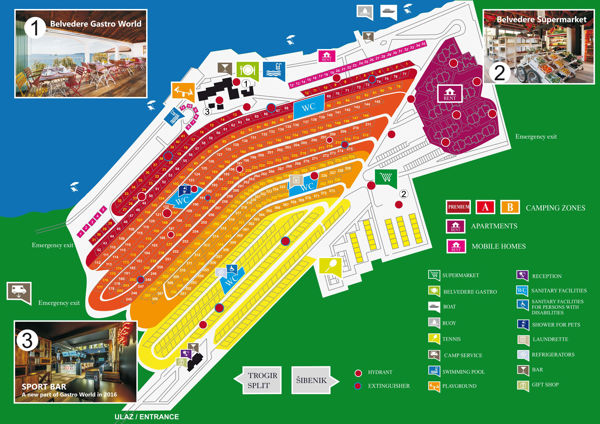 Plattegrond van Amadria Park Trogir
