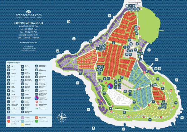 Plattegrond van Arena Stoja