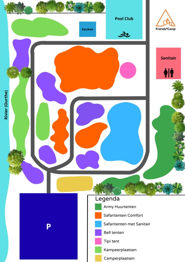 Plattegrond van Au Bord de l'Ourthe (1-Ouder)